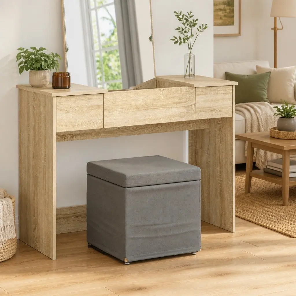 Grey Backless Bar Stool