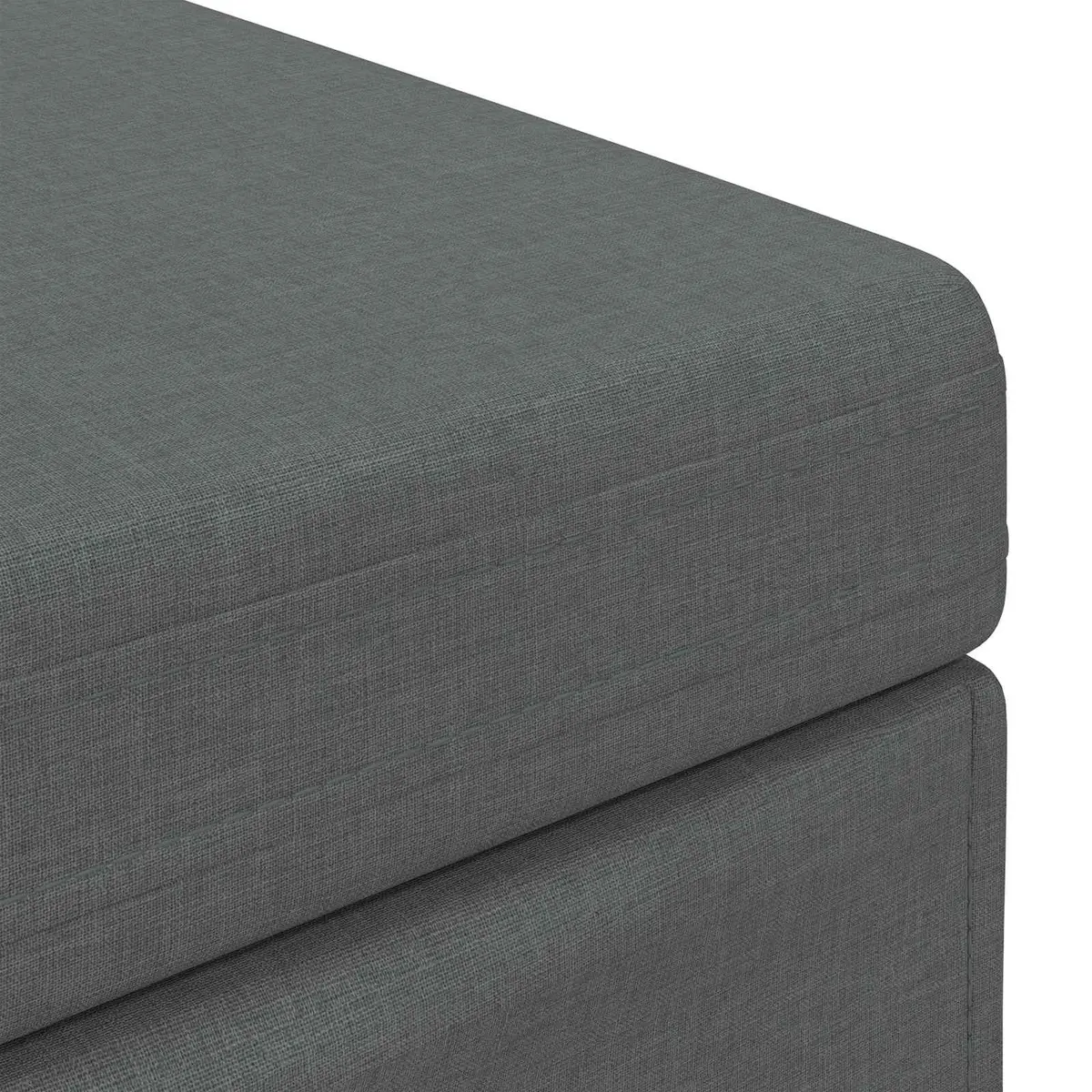 Backless Bar Stool Modern Fabric Seat Grey 81x41x40 cm