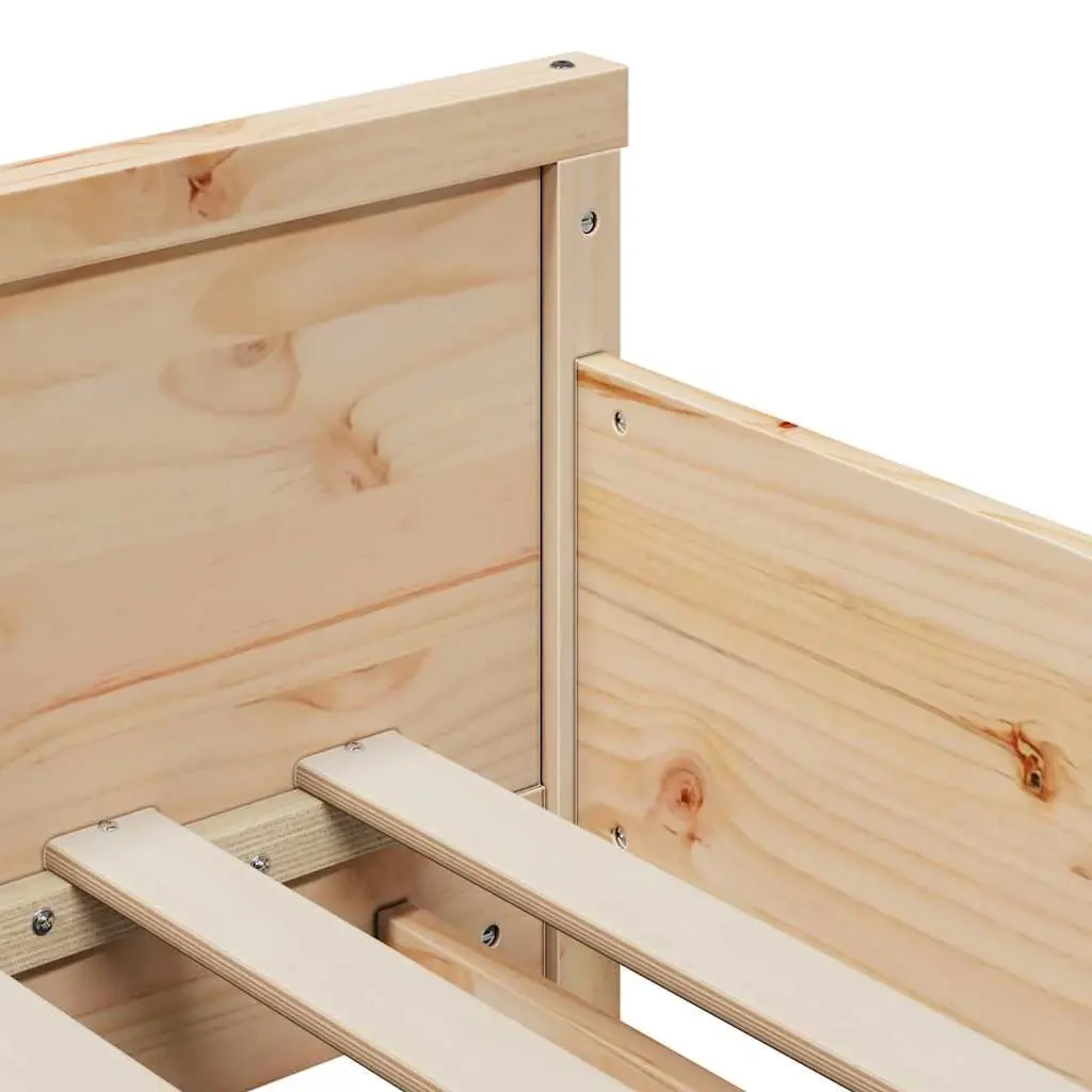 Bed Frame with Headboard Footboard Engineered Wood Kids Bedroom Furniture