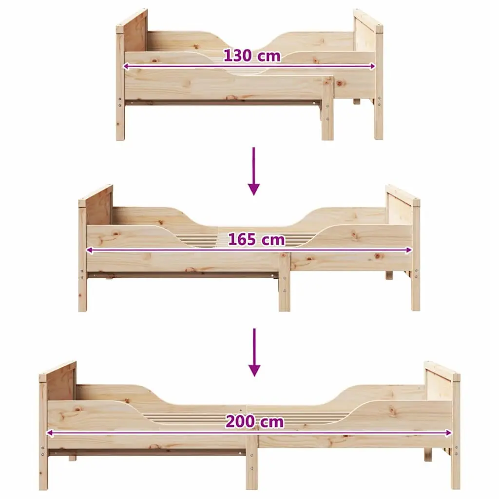 Bed Frame with Headboard Footboard Engineered Wood Kids Bedroom Furniture