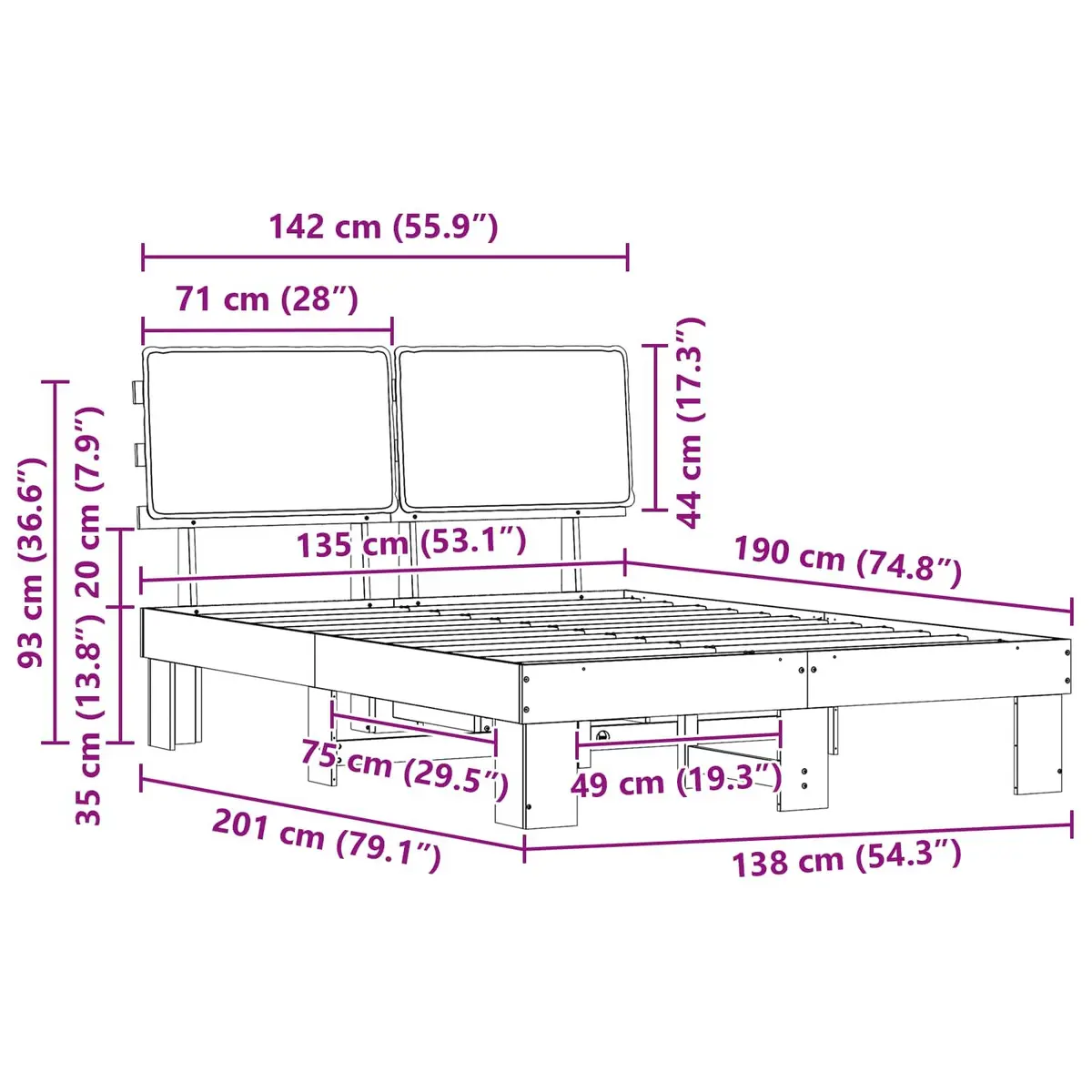 Grey Bed Frame with Comfort in Mind