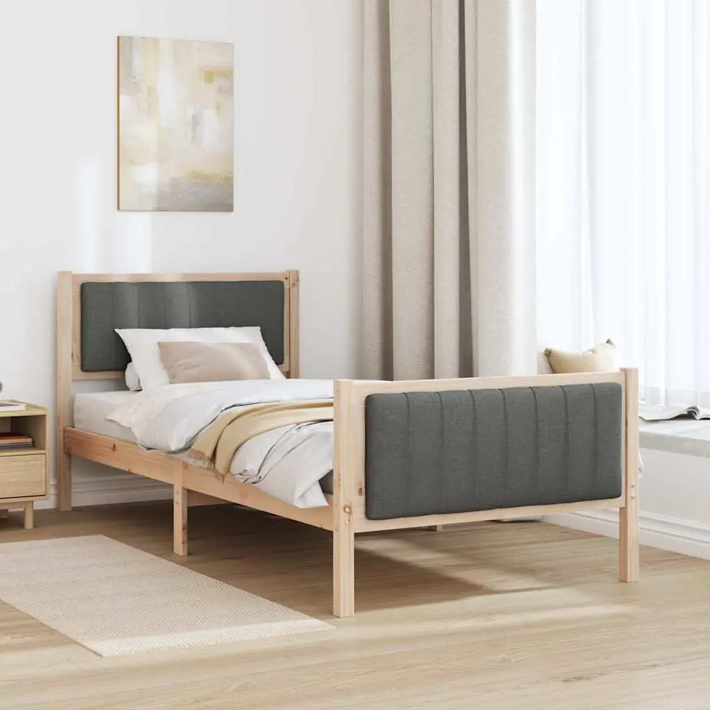 90 x 190 cm Pine Wood Bed Frame