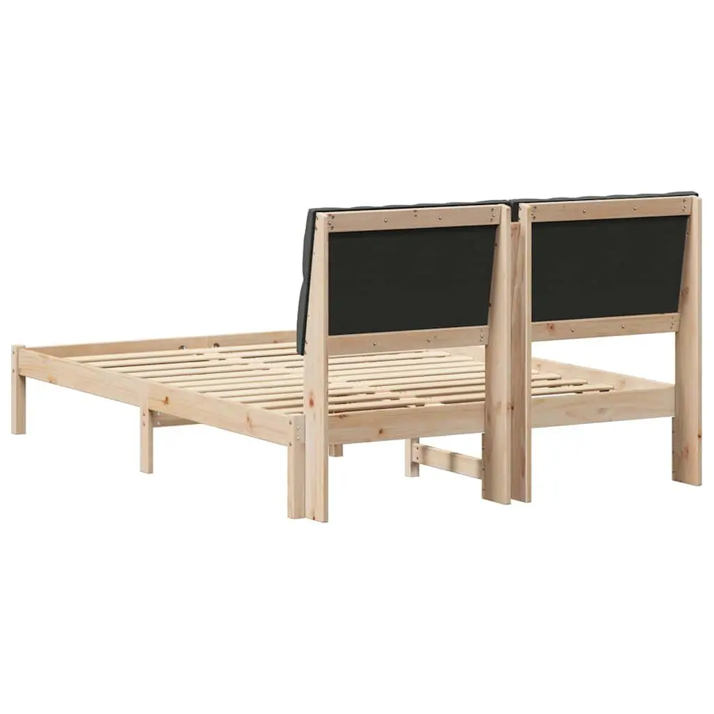 Bed Frame with Upholstered Headboard for Comfort