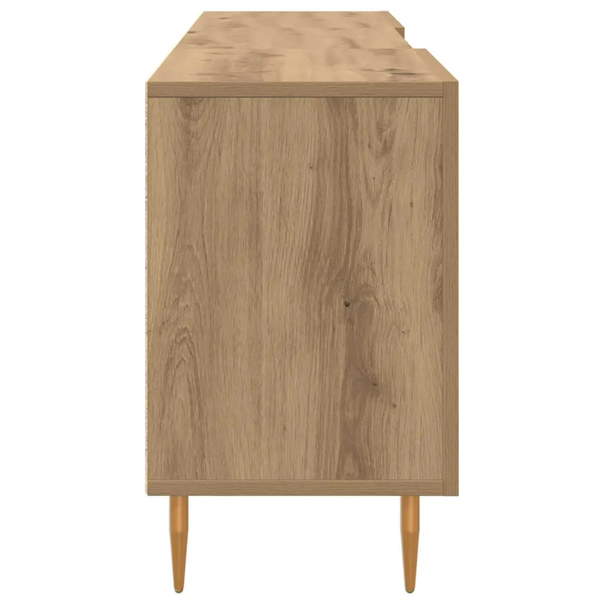 TV Stand Modern 150cm Rectangular Brown Engineered Wood Storage Unit