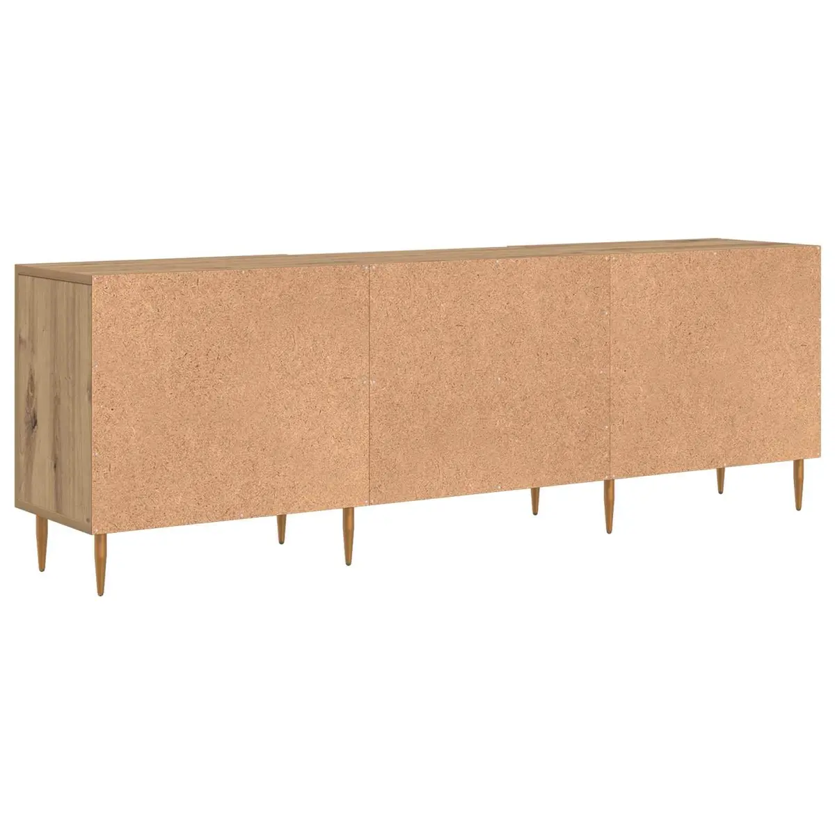 TV Stand Modern 150cm Rectangular Brown Engineered Wood Storage Unit