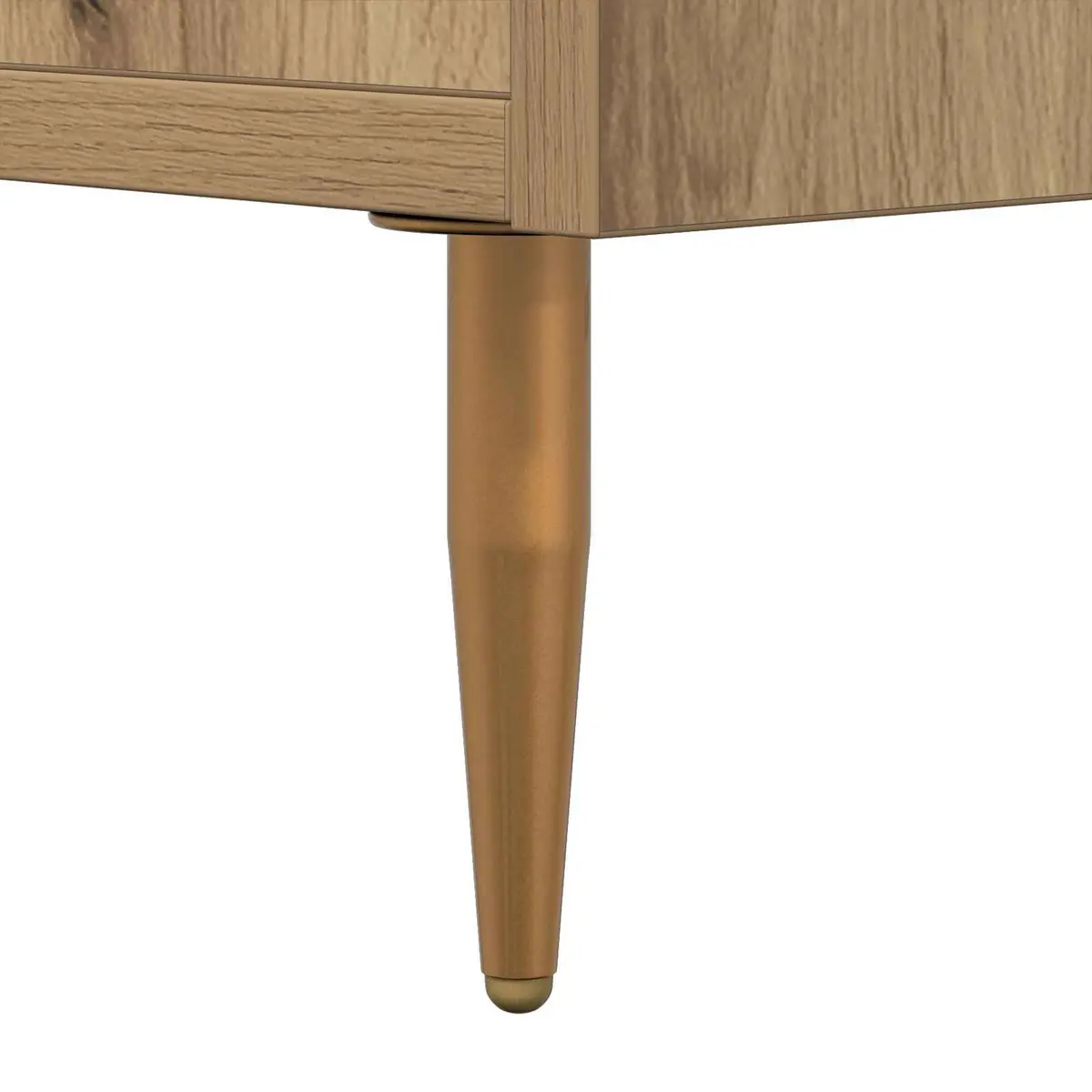 TV Stand Modern 150cm Rectangular Brown Engineered Wood Storage Unit