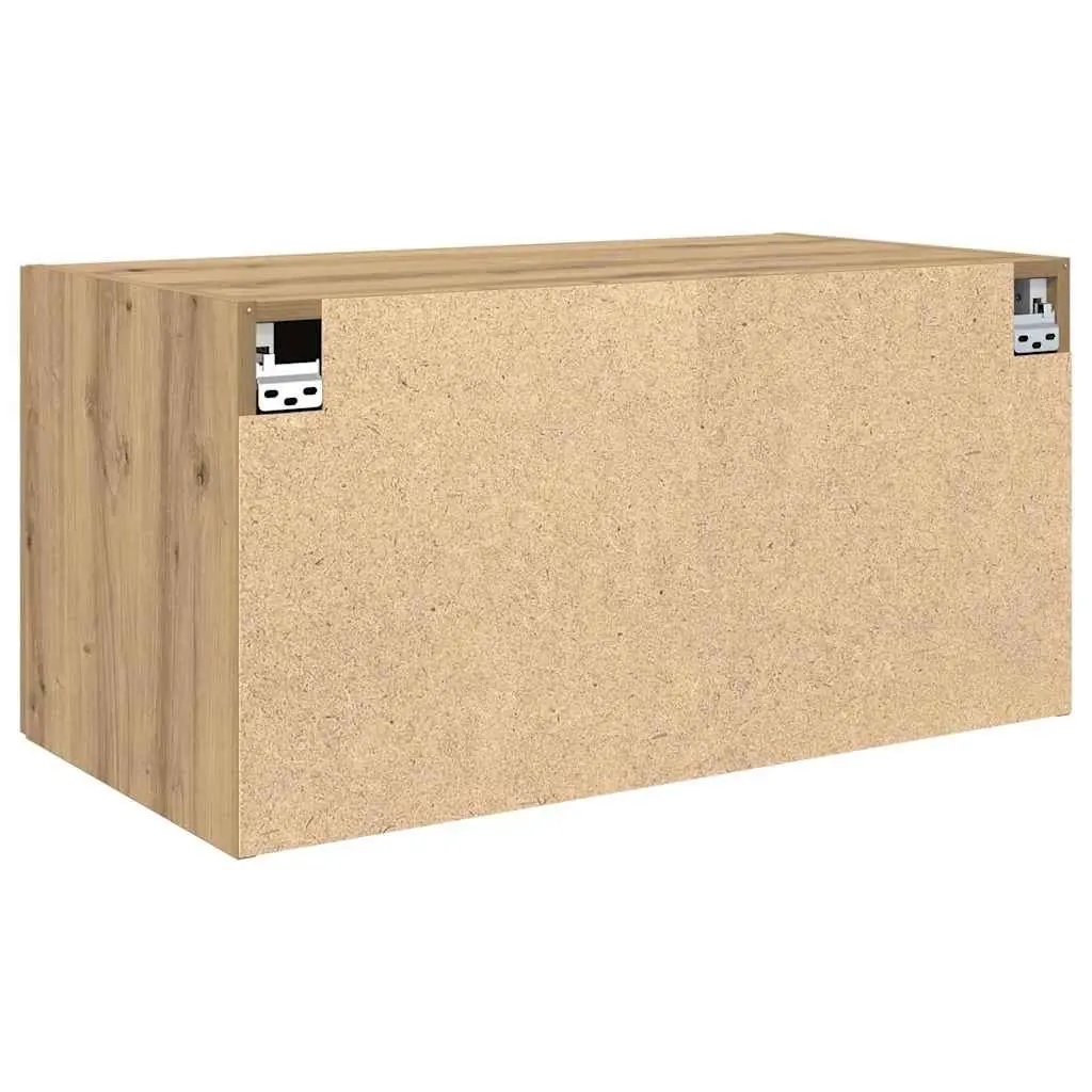 Wall Cabinet Brown Engineered Wood 80 x 42.5 x 40 cm Mounted