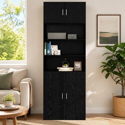 Your New Black Oak Wall Cabinet Awaits!