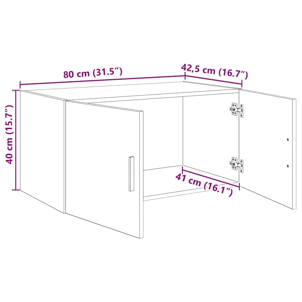 Black Oak Wall Cabinet