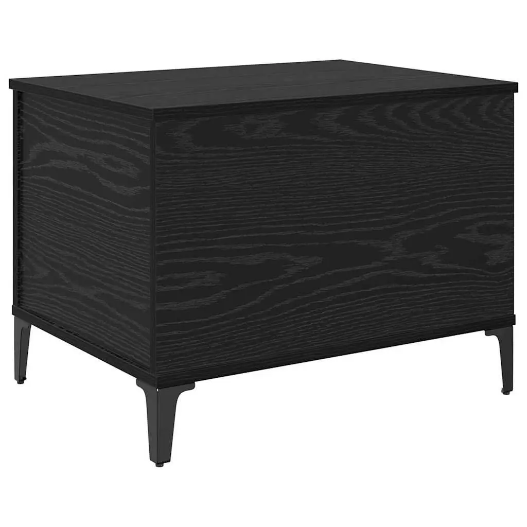 Coffee Table Black Oak Modern Living Room Accent Furniture Engineered Wood