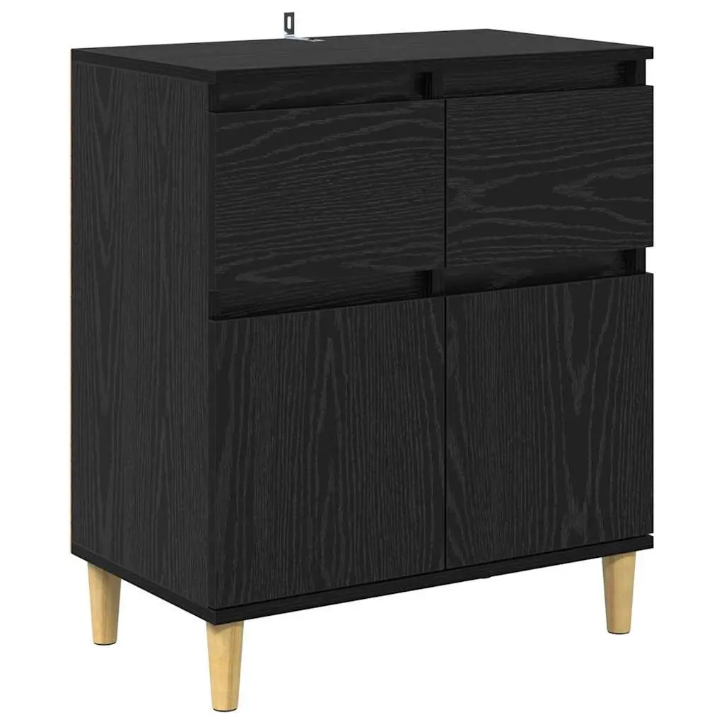 Black Oak Sideboard Cabinet