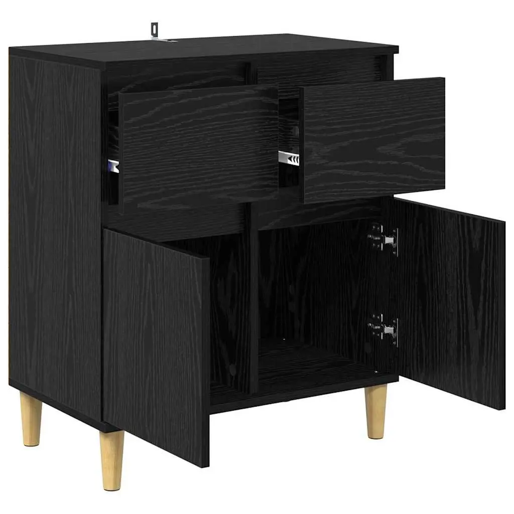 Black Oak Sideboard Cabinet