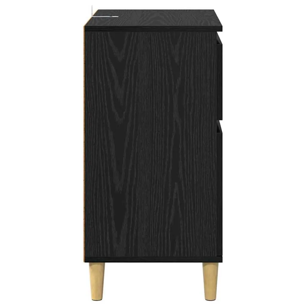 Black Oak Sideboard Cabinet