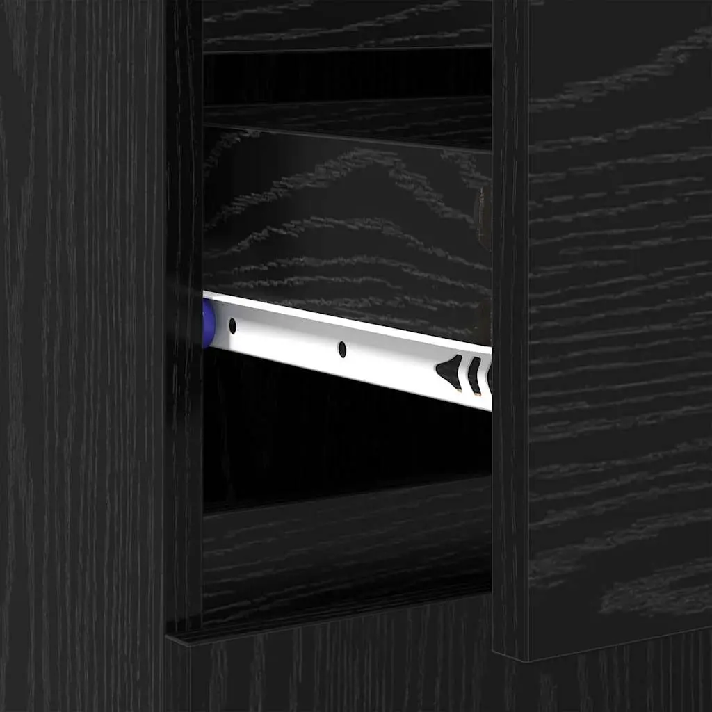 Black Oak Sideboard Cabinet