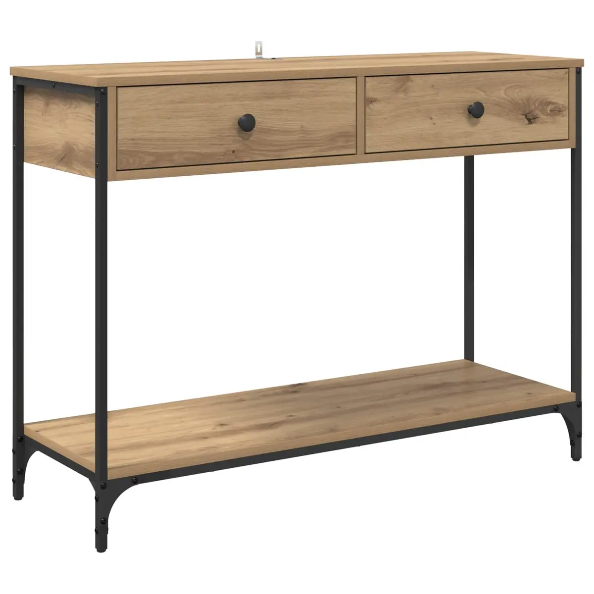 Console Table Industrial Style Brown 100 x 34.5 x 75 cm