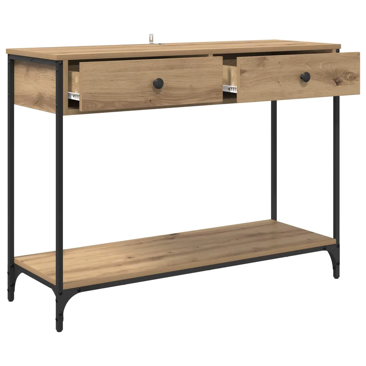 Console Table Industrial Style Brown 100 x 34.5 x 75 cm