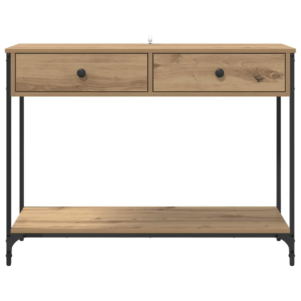 Console Table Industrial Style Brown 100 x 34.5 x 75 cm