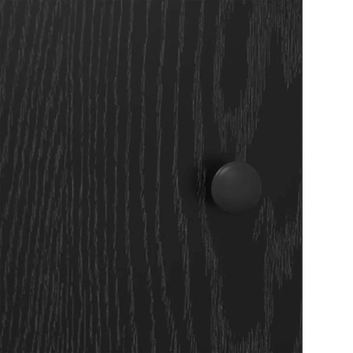Sideboard Black Oak Modern Engineered Wood Storage Cabinet 100x35x80cm