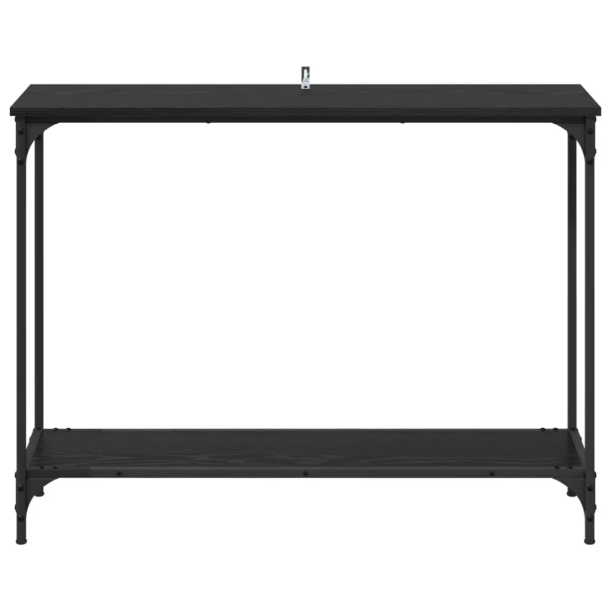 Console Table Black Engineered Wood End Table Hallway Entryway Storage Display