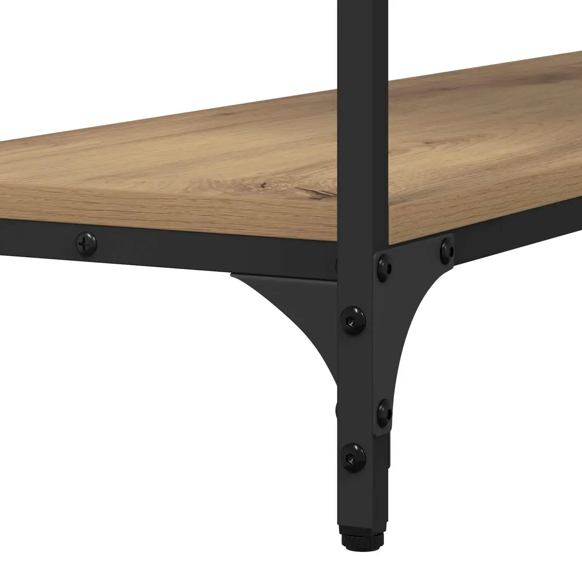 Console Table Industrial Style Engineered Wood Steel Frame 100 x 29 x 75 cm