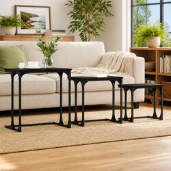 Friendly Black Nesting Coffee Table Set for Your Home