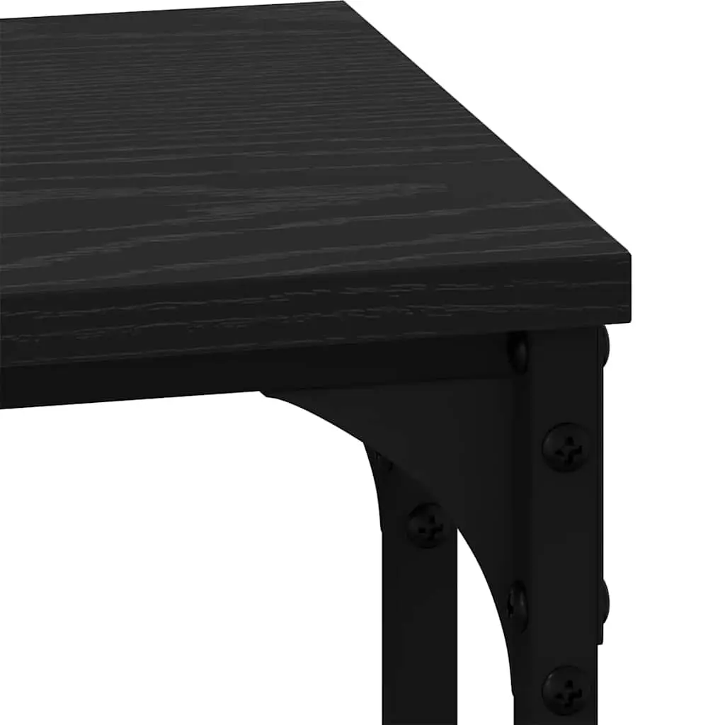 Nesting Coffee Table Industrial Modern 3 Piece Set Black