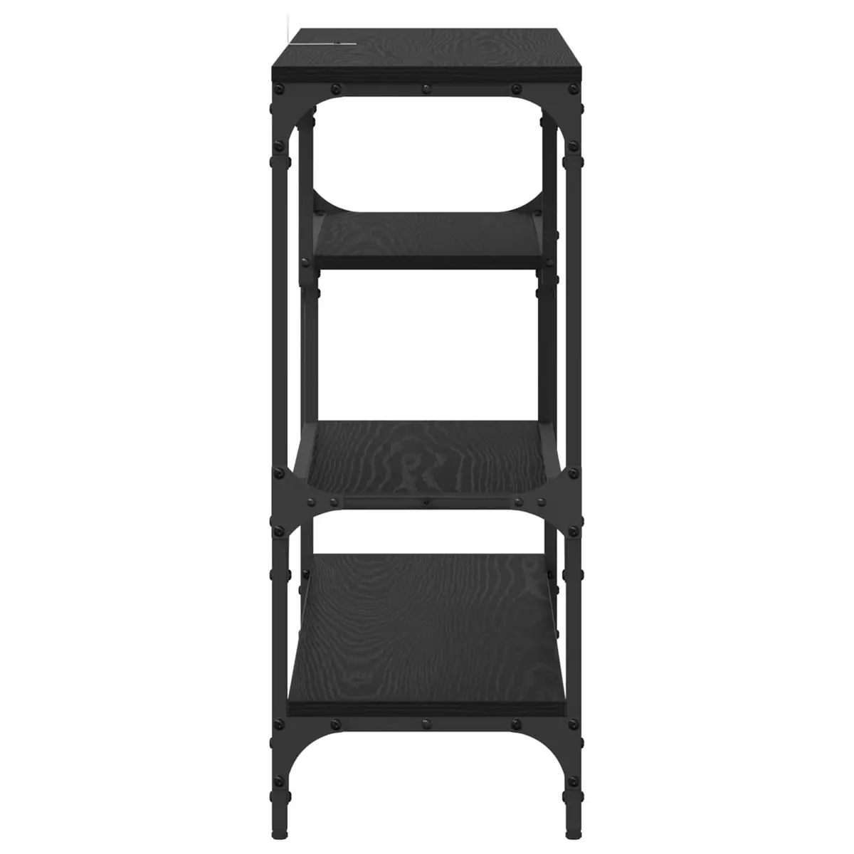 Console Table Industrial Style Narrow Black 100 x 30 x 75 cm