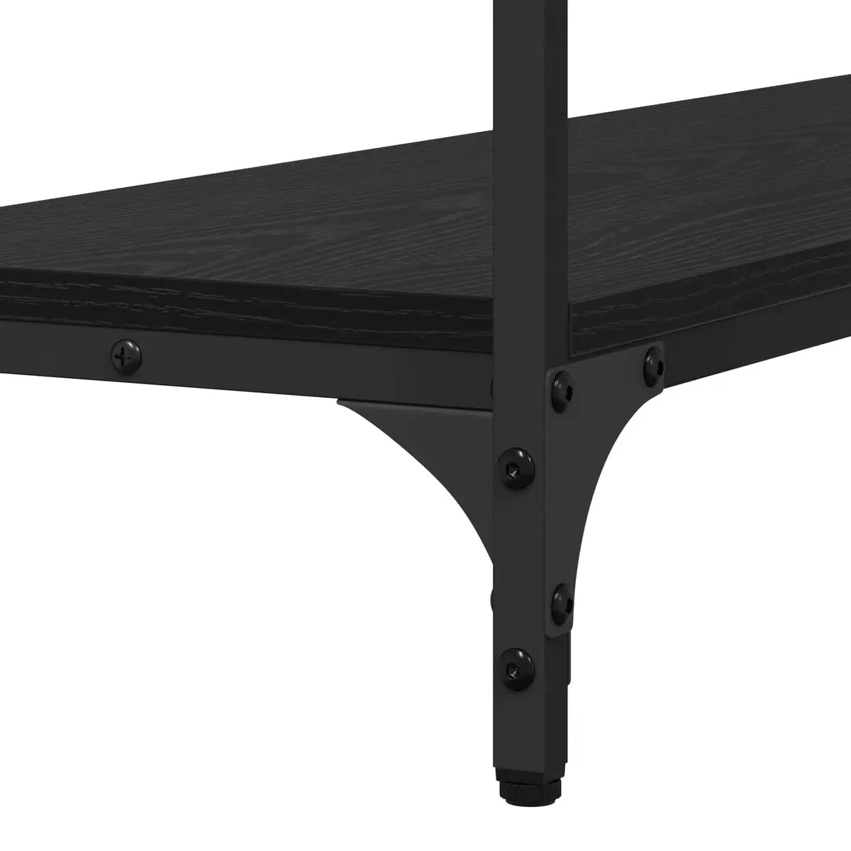 Console Table Industrial Style Narrow Black 100 x 30 x 75 cm