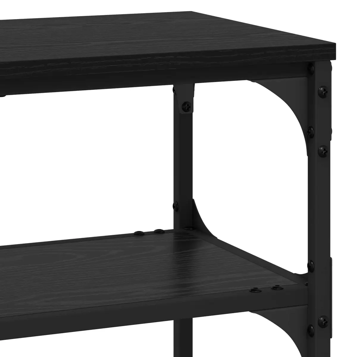 Console Table Industrial Style Narrow Black 100 x 30 x 75 cm