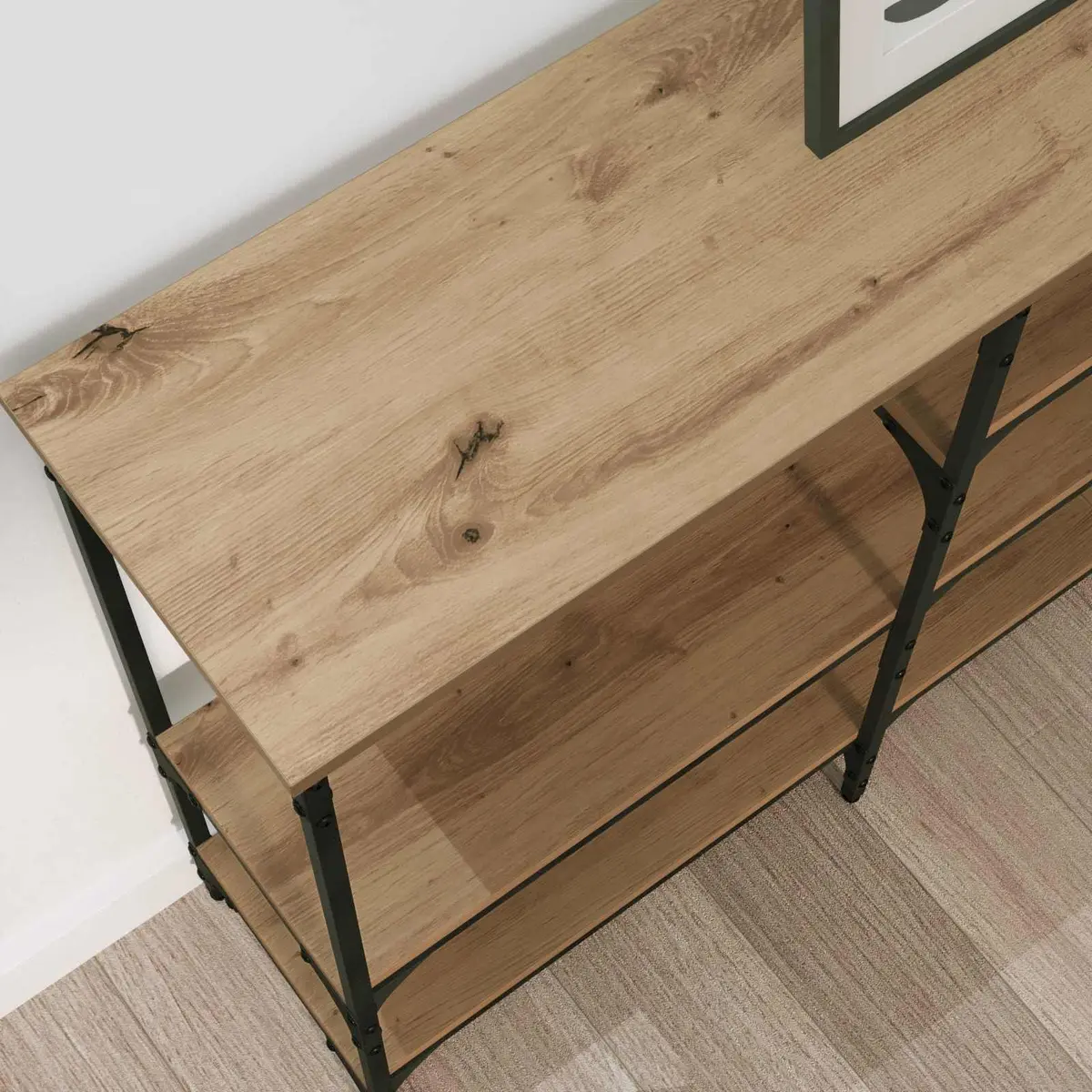 Console Table Industrial Urban Style Brown 160 x 29 x 80 cm