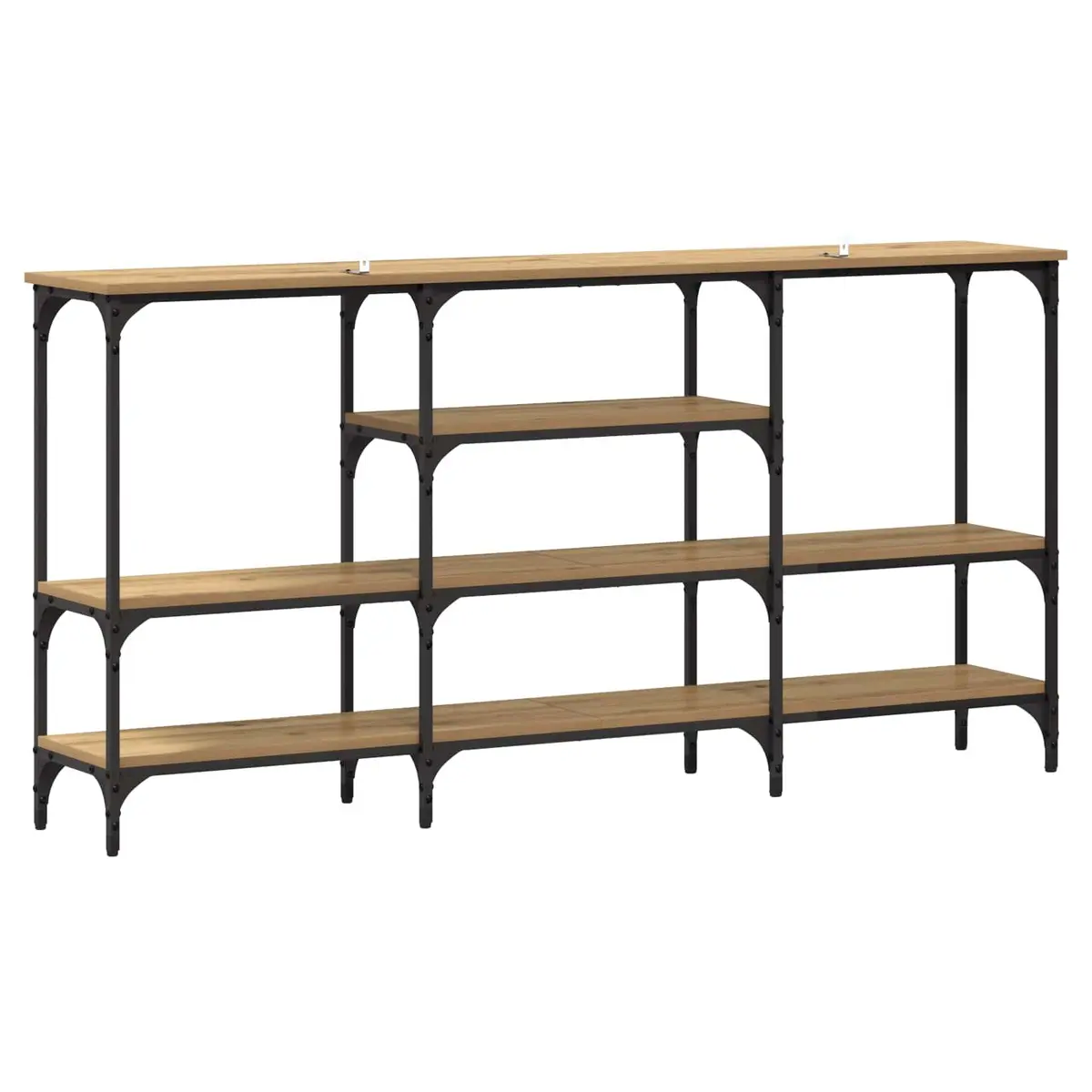 Console Table Industrial Urban Style Brown 160 x 29 x 80 cm