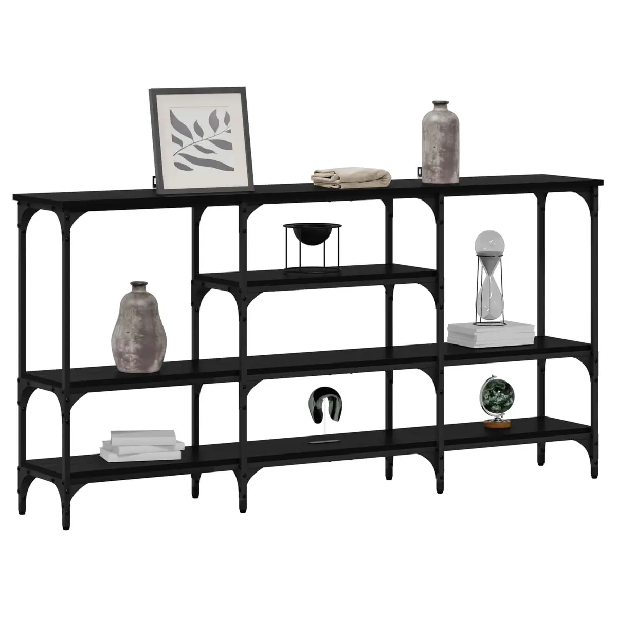 Black Oak Console Table for Style and Function