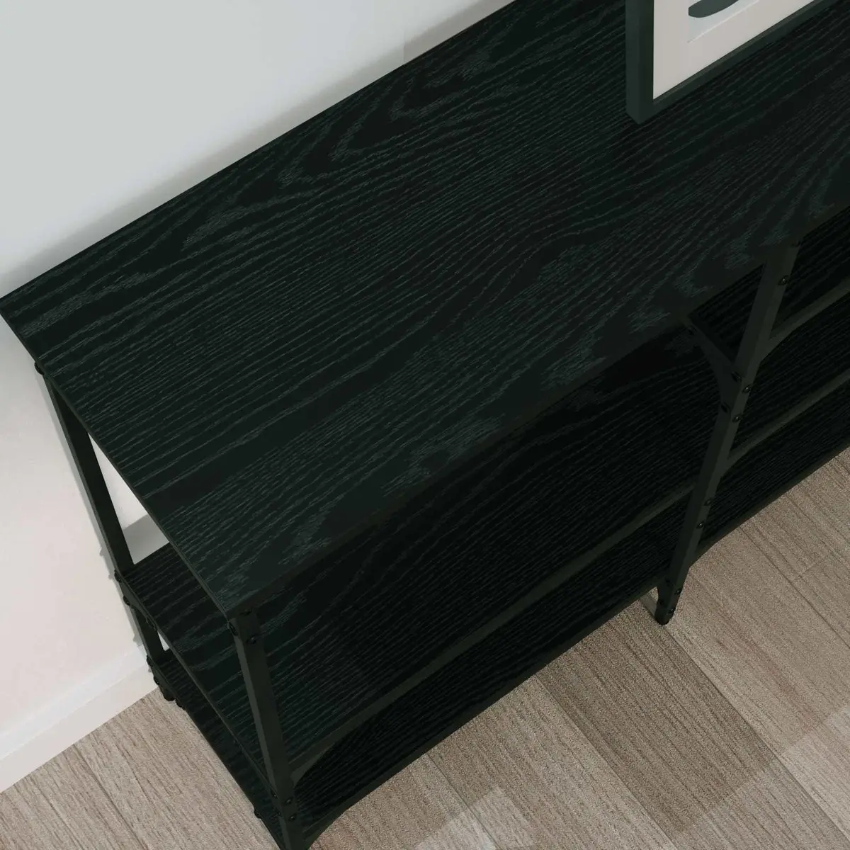 Black Oak Console Table for Style and Function
