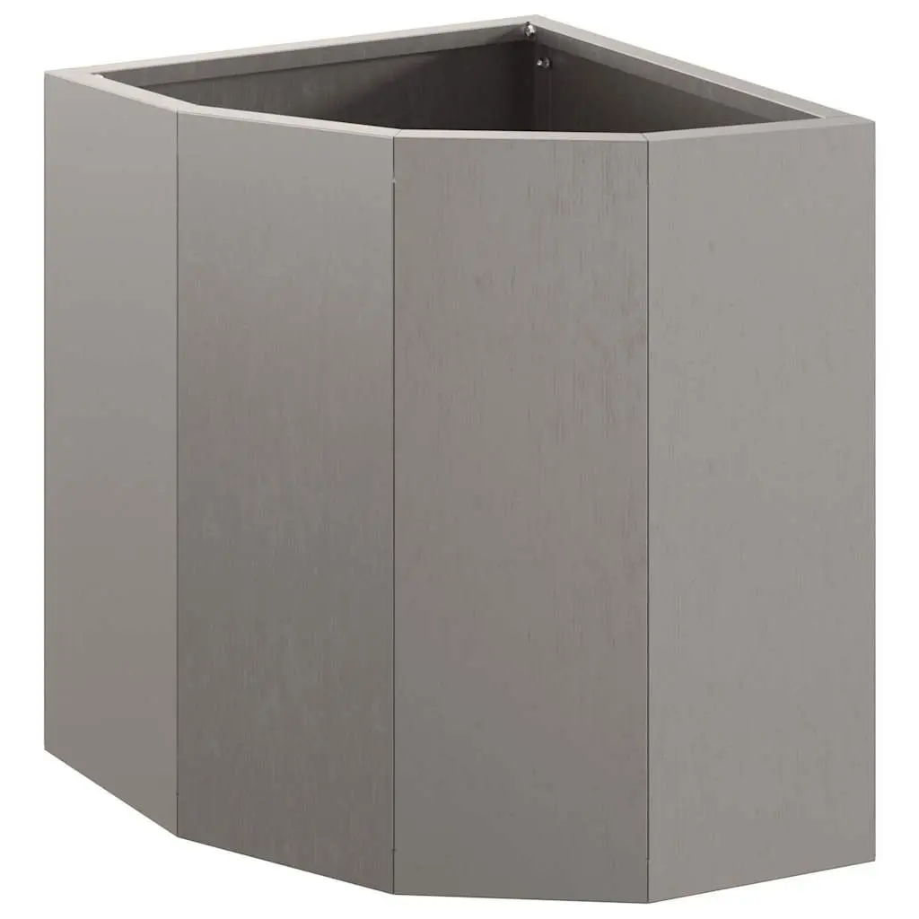 Corner Garden Planter Modern Design Outdoor Patio Space Saving Weathering Steel