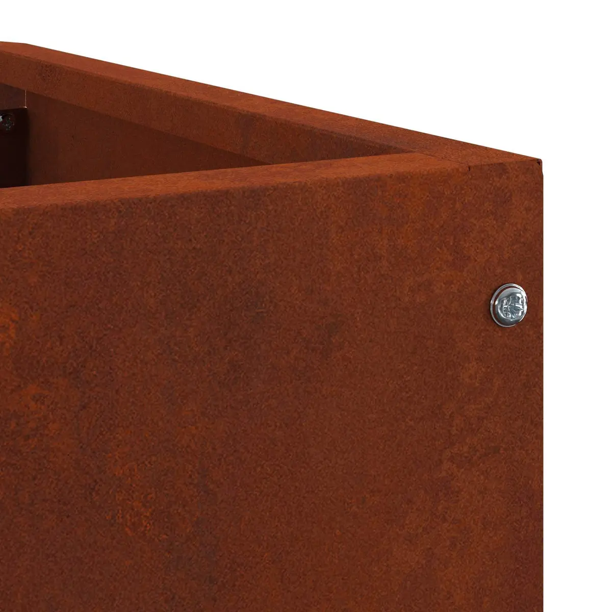 Corner Garden Planter 60x60x50cm Steel Outdoor Patio Terrace Plant Pot