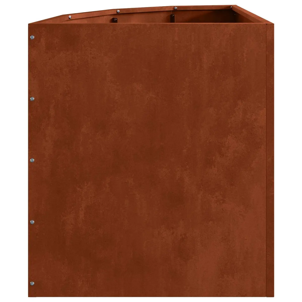 Corner Garden Planter 45x45x50cm Steel Outdoor Patio Pots Weathering Design