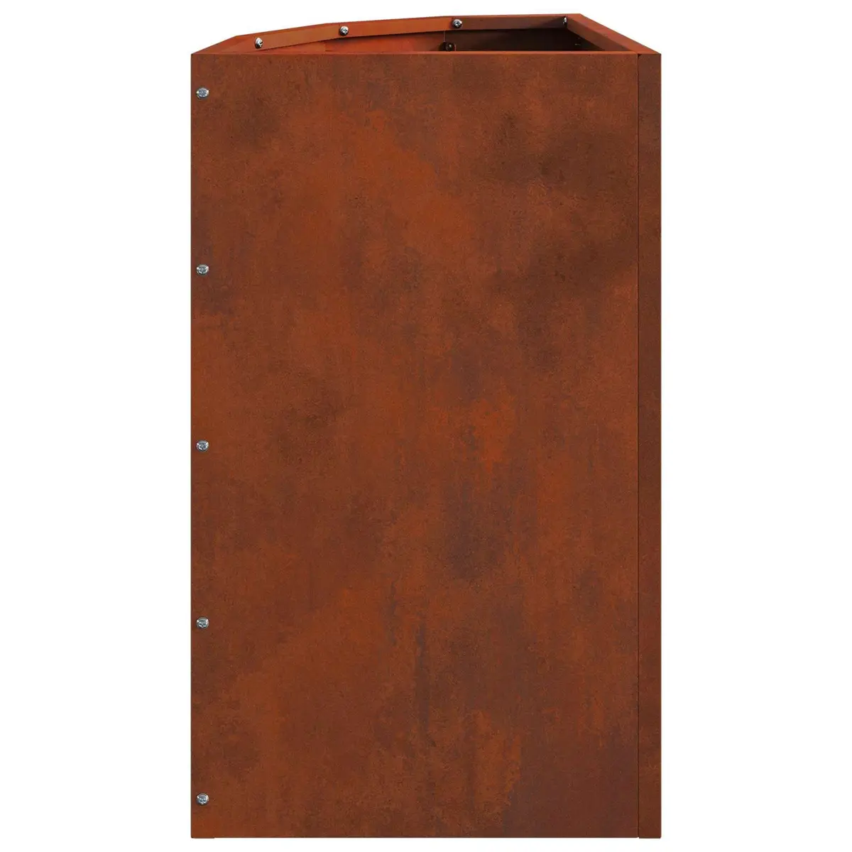 Corner Planter Steel Weathering 30x30x50cm Outdoor Patio