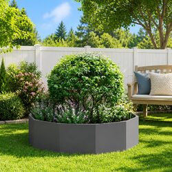 Your Friendly Round Steel Planter for Outdoor Spaces