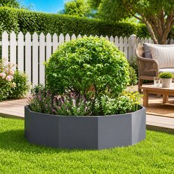 Your New Round Garden Planter Awaits: 120x120x35cm