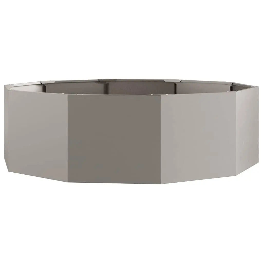 Round Garden Planter Steel 120 x 120 x 35 cm Outdoor