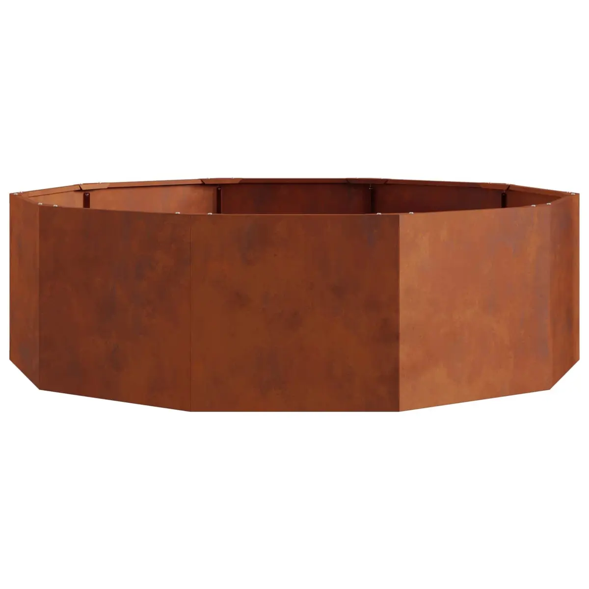 Round Garden Planter Steel 120 x 120 x 35 cm Outdoor