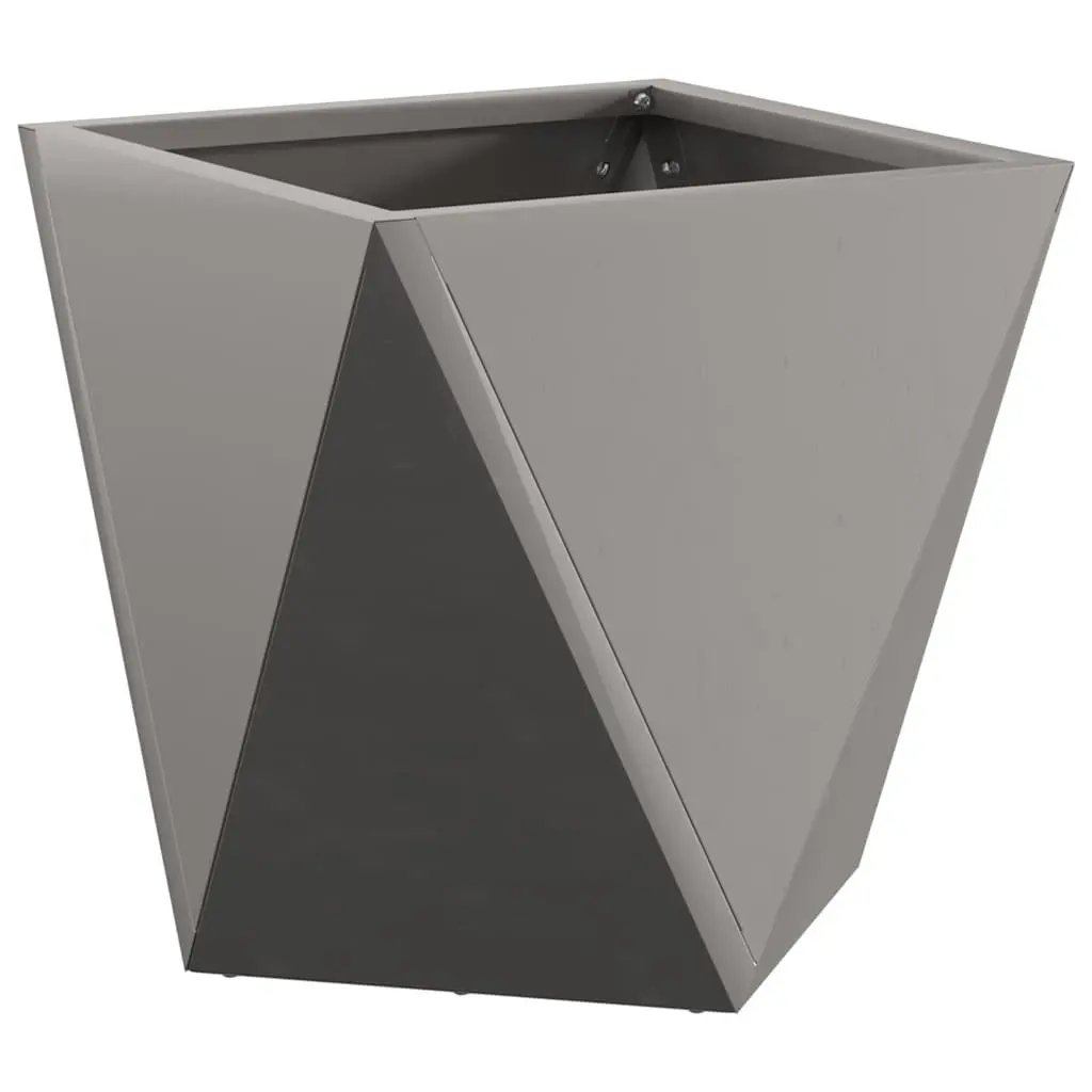 Garden Planter Steel Box Weathering Rusty Brown 30x30x30cm Set of 2
