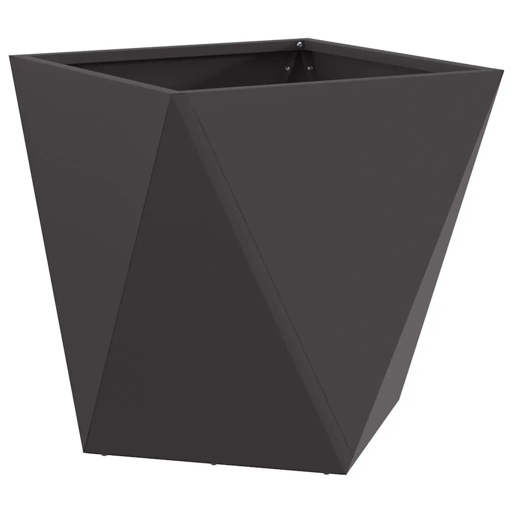 Black Steel Planter Box for Outdoor Creativity