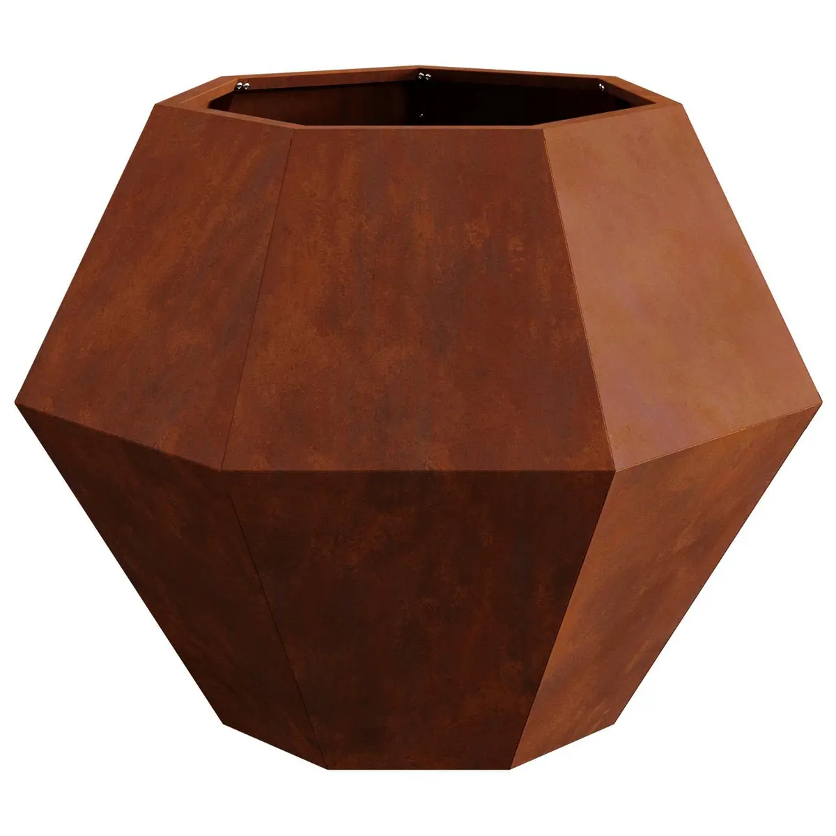 Planter Rectangular Weathering Steel 75 x 75 x 60 cm 2 pcs