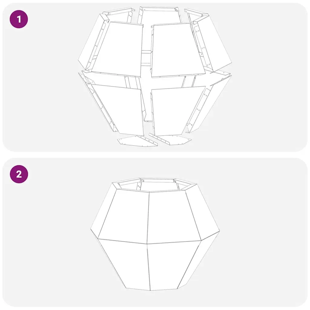 Outdoor Rectangular Steel Planter