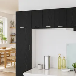 Your New Favorite Kitchen Storage Solution in Black Oak and White