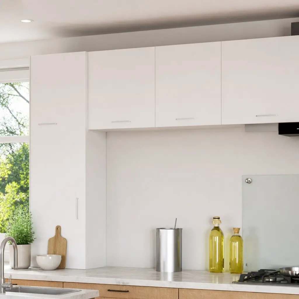 Hanging Cabinet Engineered Wood White Single Door 40x31x40cm