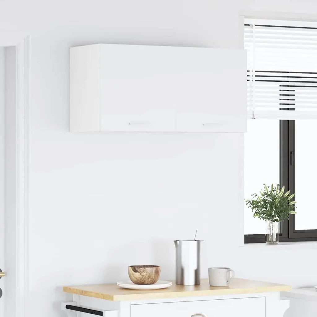 Hanging Cabinet Engineered Wood White Single Door 40x31x40cm