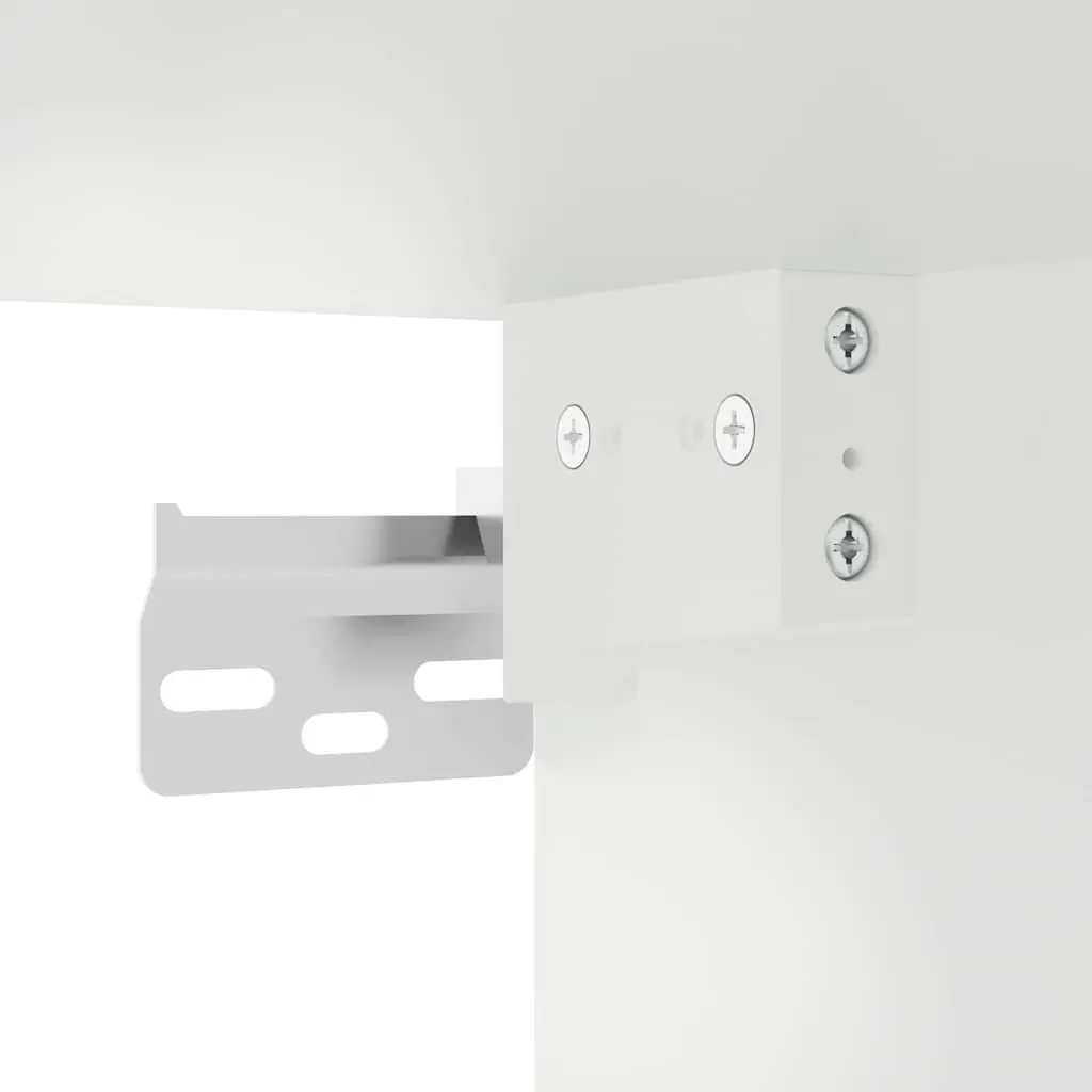 Hanging Cabinet Engineered Wood White Single Door 40x31x40cm