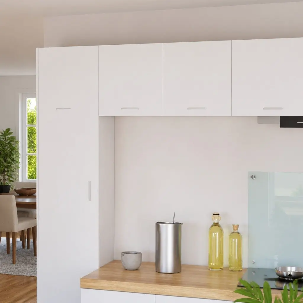 Hanging Kitchen Cabinet Modern Storage White 40 x 31 x 40 cm 2 Pieces